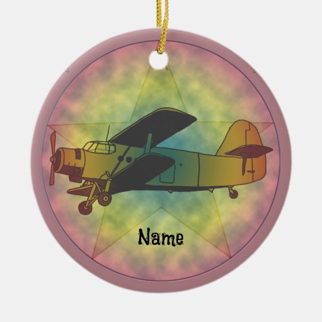 Ancien ornement d'avion de beauté (Devant)