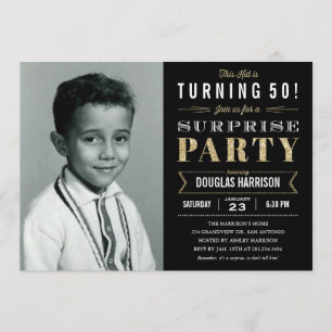 Ancien spectacle étonnant Invitations d'anniversai