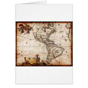 Ancienne carte du continent américain