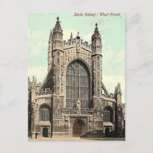 Ancienne carte postale - Abbaye de Bath