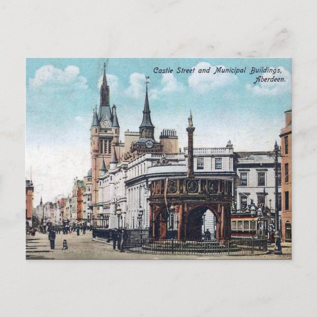Ancienne carte postale - Aberdeen, Écosse (Devant)