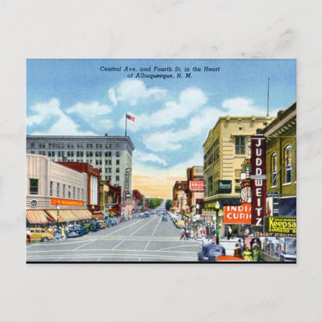 Ancienne carte postale - Albuquerque, Nouveau-Mexi (Devant)
