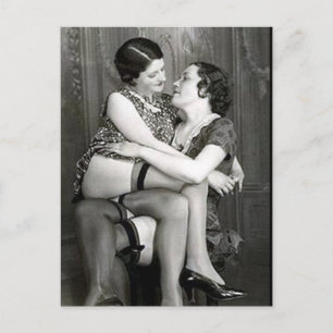 Ancienne carte postale - Amis