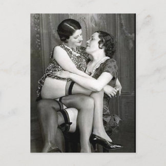 Ancienne carte postale - Amis