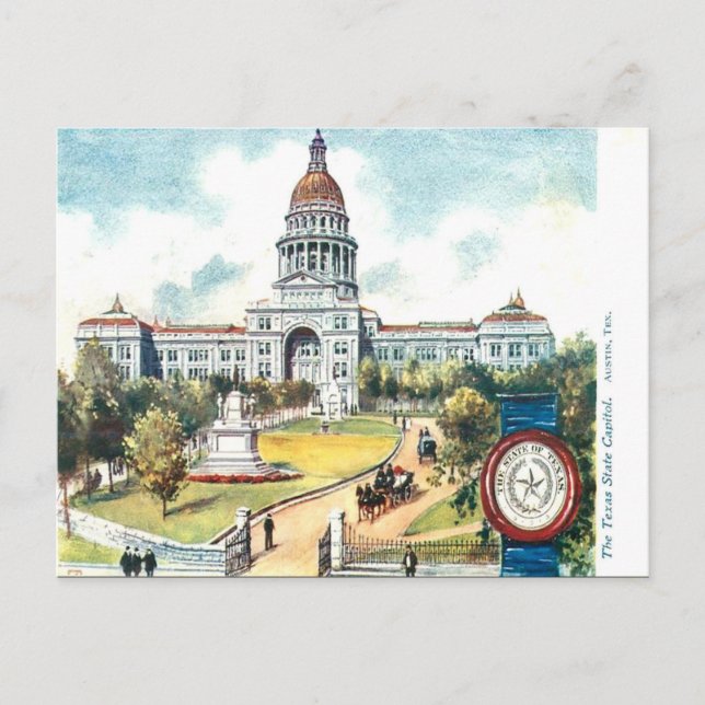 Ancienne carte postale - Austin, Texas (Devant)