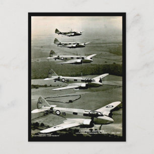Ancienne carte postale - Avions de formation "Oxfo