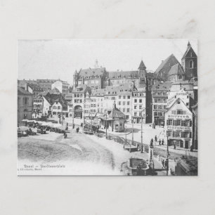 Ancienne carte postale - Bâle, Suisse