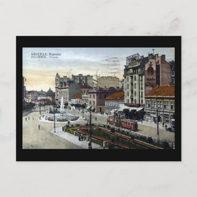Ancienne carte postale - Belgrade, Terazije en 193 (Devant)