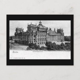 Ancienne carte postale, Berlin, Reichstag