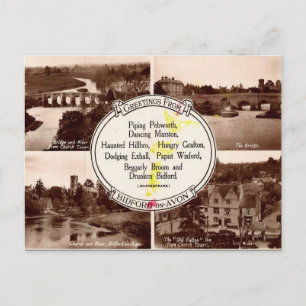 Ancienne carte postale - Bidford-on-Avon, Warwicks