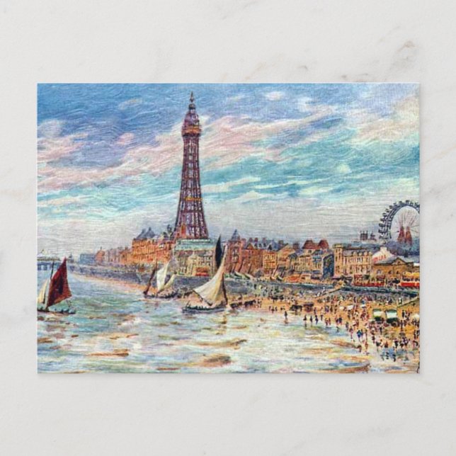 Ancienne carte postale - Blackpool, Lancashire (Devant)