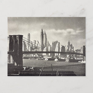 Ancienne carte postale - Brooklyn Bridge, NYC