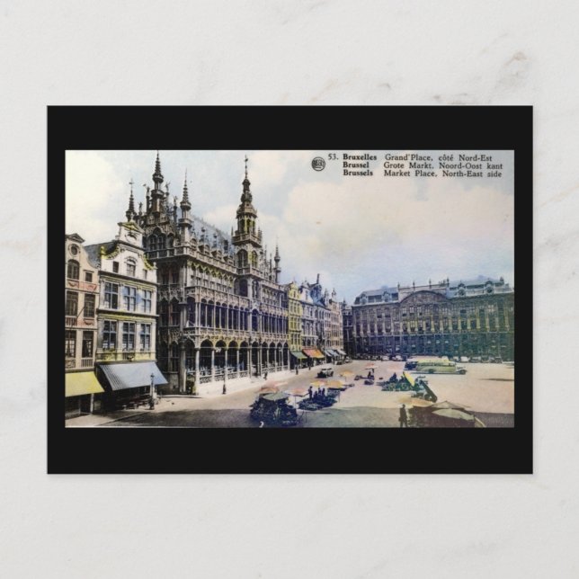 Ancienne carte postale - Bruxelles (Devant)