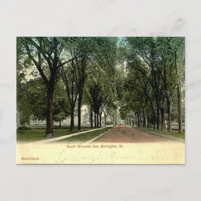 Ancienne carte postale - Burlington, Vermont (Devant)