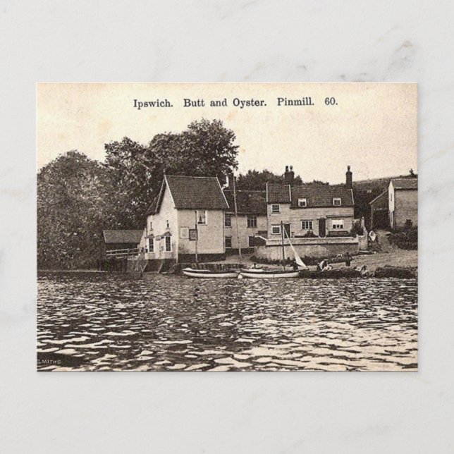Ancienne carte postale - Butt and Oyster, Pin Mill (Devant)