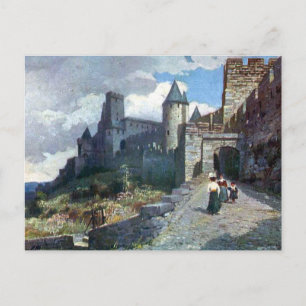 Ancienne carte postale - Carcassonne, Aude, France