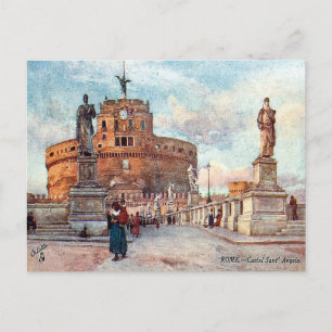 Ancienne carte postale - Castel Sant'Angelo, Rome