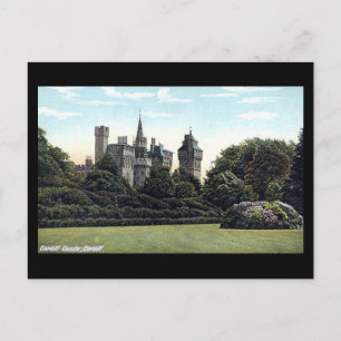 Ancienne carte postale, Château de Cardiff