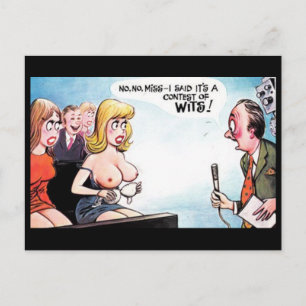 Ancienne carte postale comique