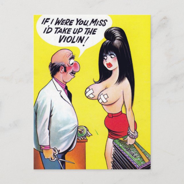 Ancienne carte postale comique (Devant)