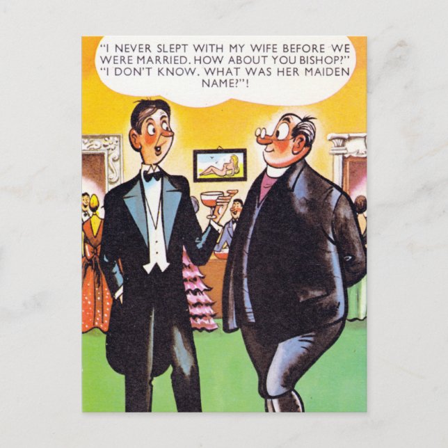 Ancienne carte postale comique (Devant)