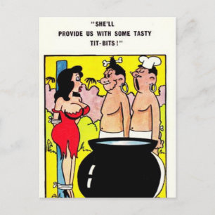 Ancienne carte postale comique