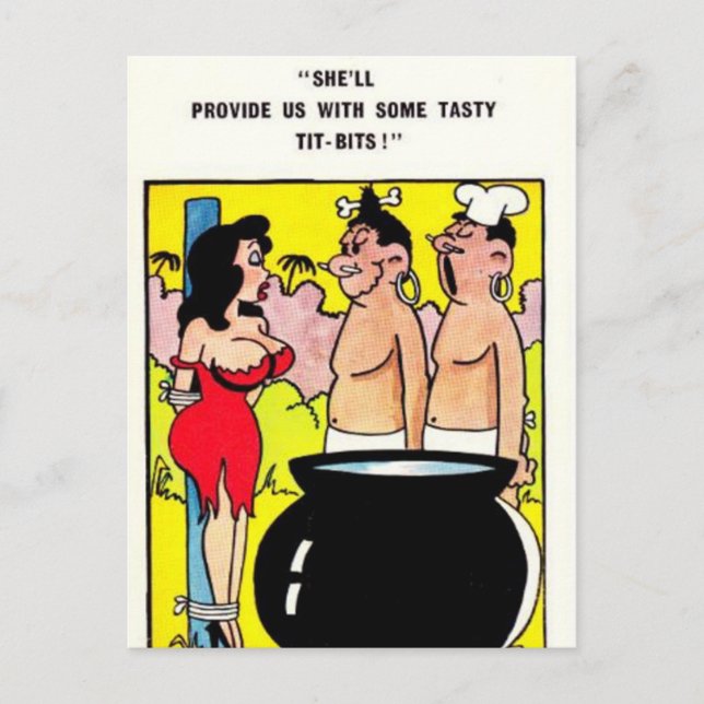 Ancienne carte postale comique (Devant)