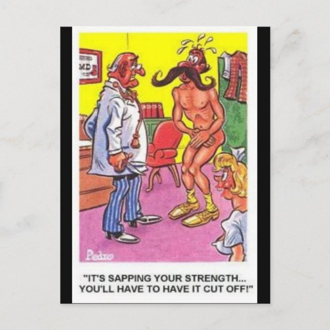 Ancienne carte postale comique (Devant)