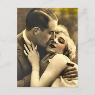 Ancienne carte postale Couple Mode