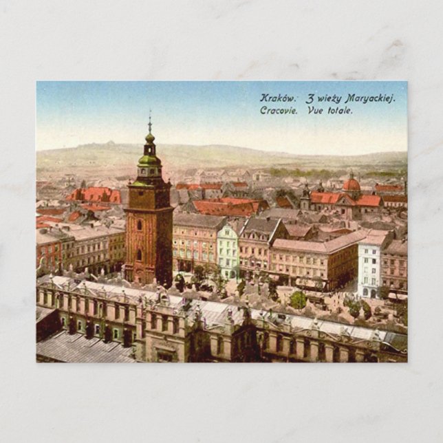 Ancienne carte postale - Cracovie, Pologne (Devant)