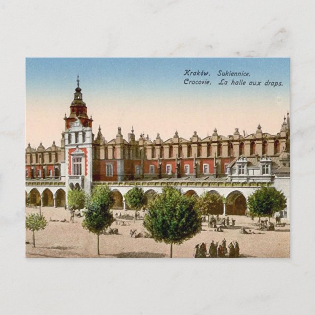 Ancienne carte postale - Cracovie, Pologne (Devant)