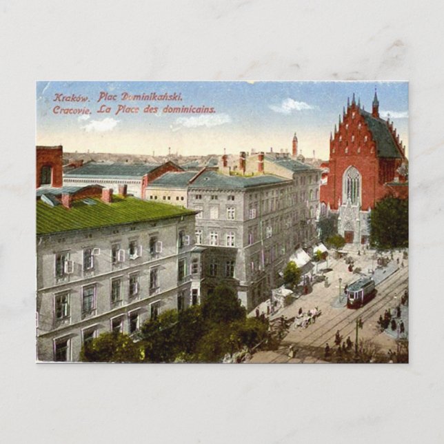 Ancienne carte postale - Cracovie, Pologne (Devant)