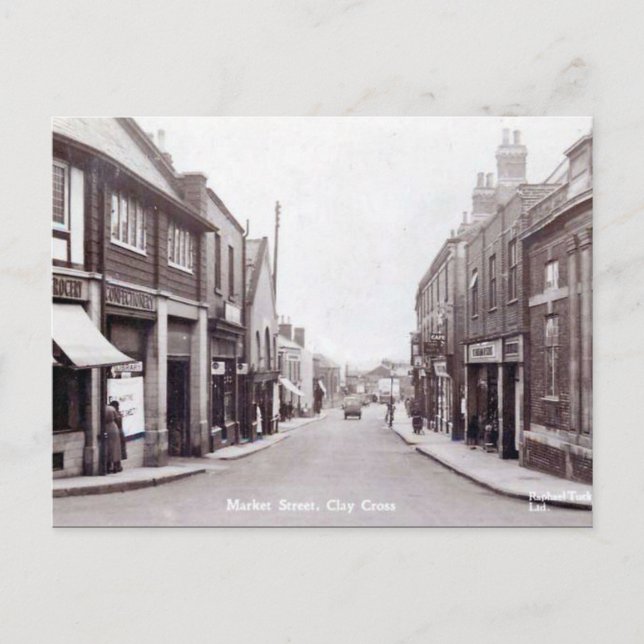 Ancienne carte postale - Croix d'argile, Derbyshir (Devant)