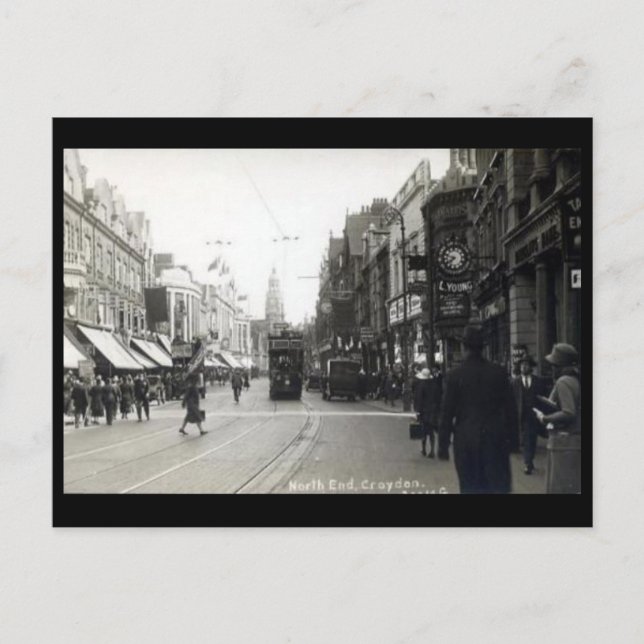 Ancienne carte postale - Croydon, Londres (Devant)