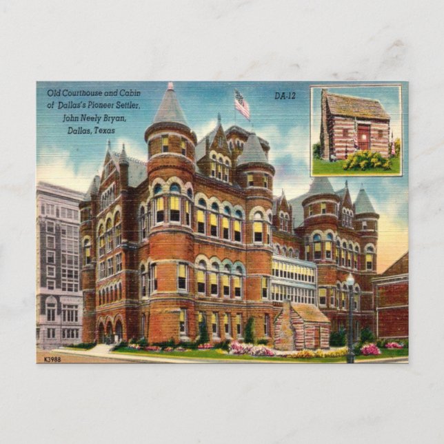 Ancienne carte postale - Dallas, Texas (Devant)