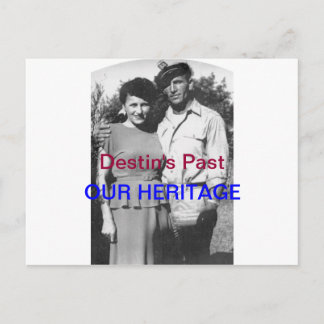 ANCIENNE CARTE POSTALE DESTIN~VINTAGE~CAPITAINE &