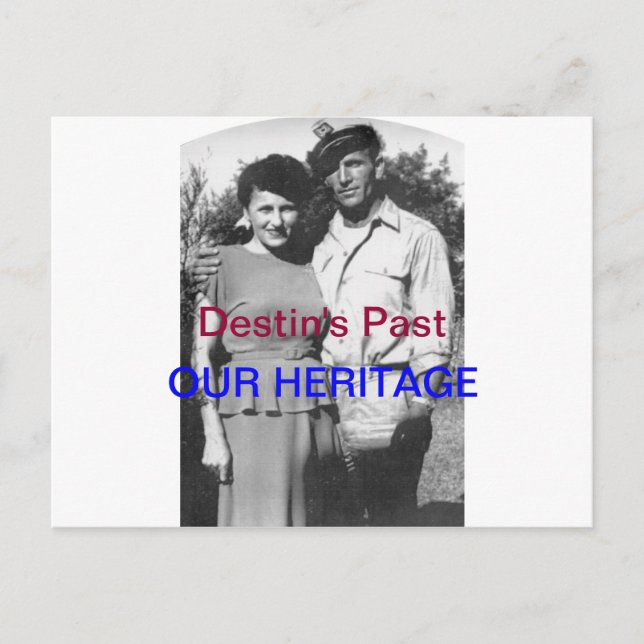 ANCIENNE CARTE POSTALE DESTIN~VINTAGE~CAPITAINE &  (Devant)