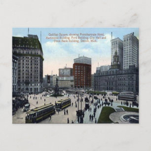 Ancienne carte postale - Detroit, Michigan