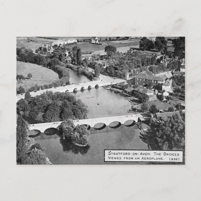 Ancienne carte postale - Deux ponts, Stratford-upo (Devant)