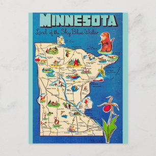 Ancienne carte postale du Minnesota