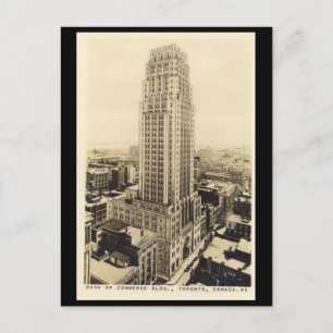 Ancienne carte postale - édifice de la Banque de c