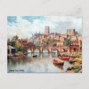 Ancienne carte postale - Elvet Bridge, Durham