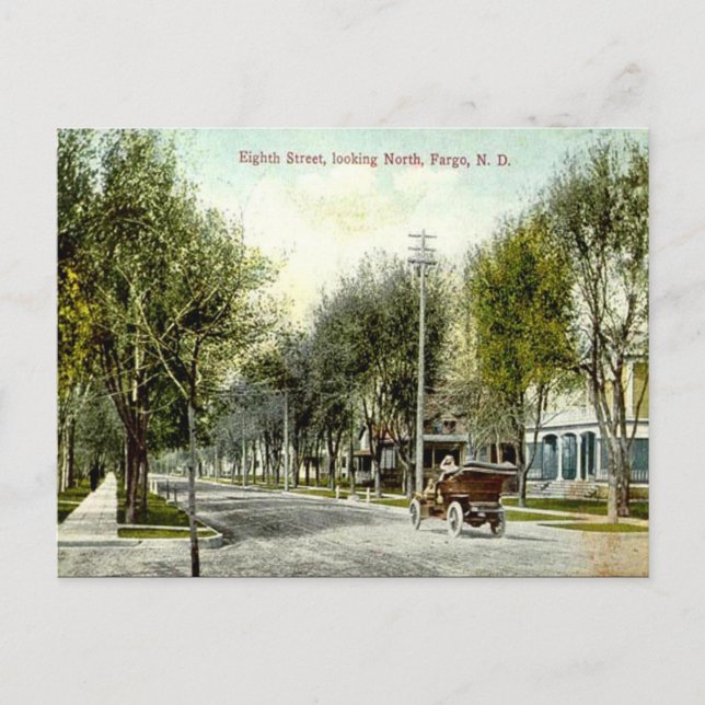 Ancienne carte postale - Fargo, Dakota du Nord, Ét (Devant)