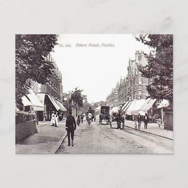Ancienne carte postale - Finchley, Londres (Devant)
