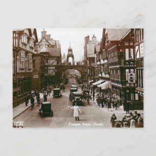 Ancienne carte postale - Foregate Street, Chester,