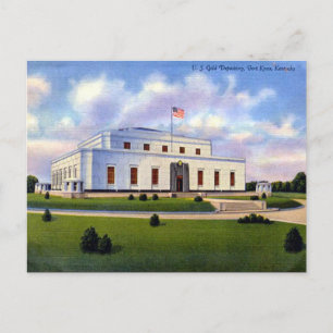 Ancienne carte postale - Fort Knox, Kentucky, État
