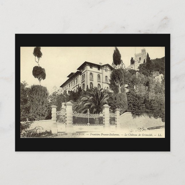 Ancienne carte postale française - Menton (Devant)