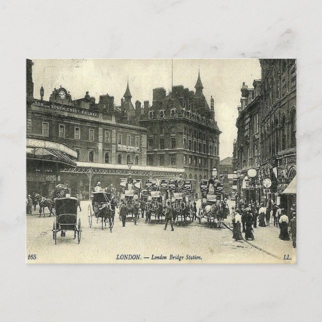 Ancienne Carte Postale - Gare de London Bridge (Devant)