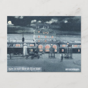 Ancienne Carte Postale - Gare Dijon-Ville, Dijon, 