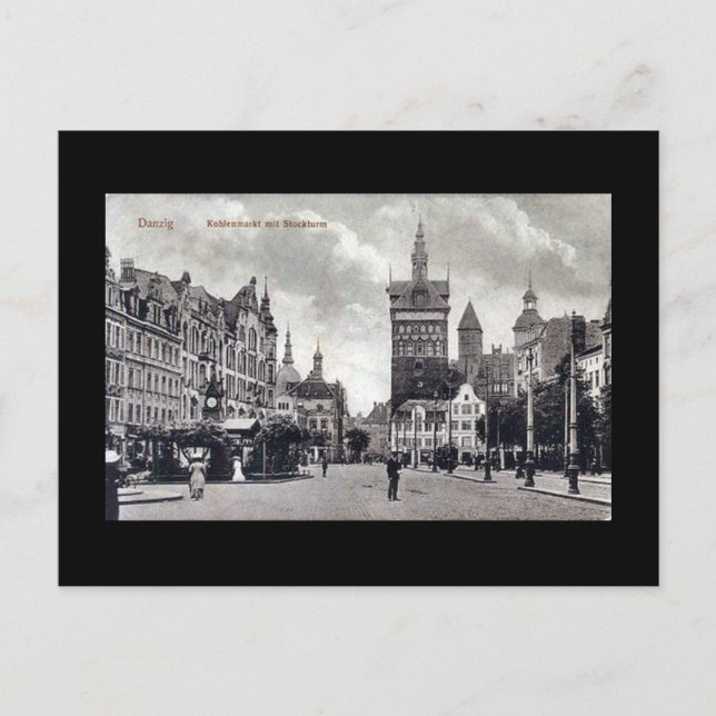 Ancienne carte postale, Gdansk/Danzig - Kohlenmark (Devant)